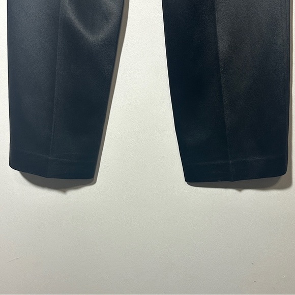 Ann Taylor Black Flat Front Dress Pants Size 4P Officecore - Picture 6 of 7